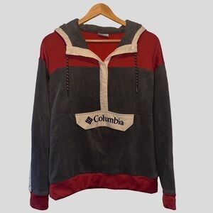 Columbia Exploration Fleece Anorak City Grey/Daredevil